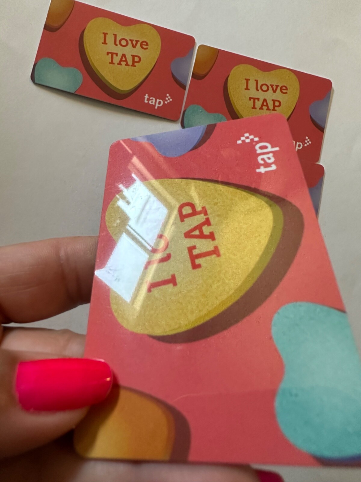 Metro TAP love Tap Valentine’s Day Hearts Subway Transit Lmtd Card NOT Loadable