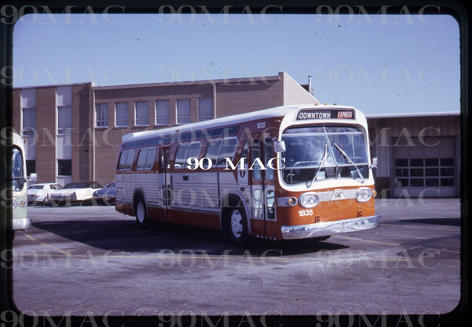 BIRMINGHAM MTA. GM COACH BUS #1835. Birmingham (AL). Original Slide 1973.