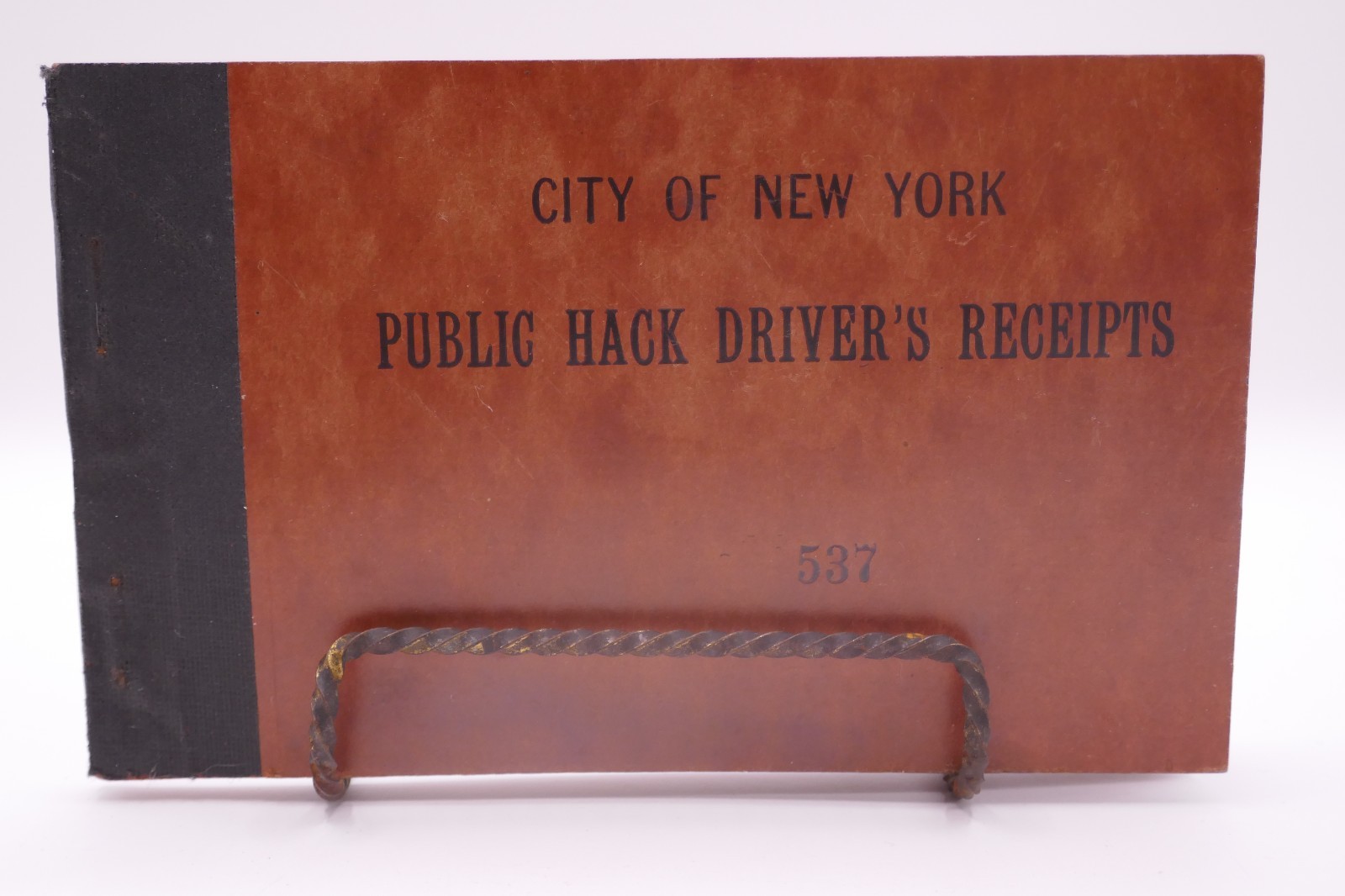 SUPER EARLY RARE 1920’s City of New York Public Hack Driver’s Receipts Booklet