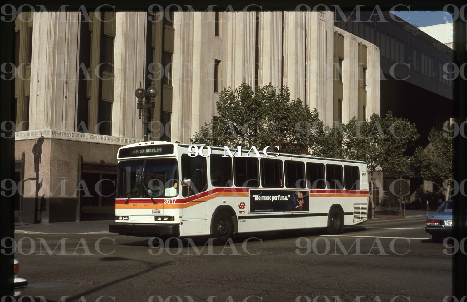 RTD-SCRTD. NEOPLAN BUS #3617. Los Angeles (CA). Original Slide 1990.