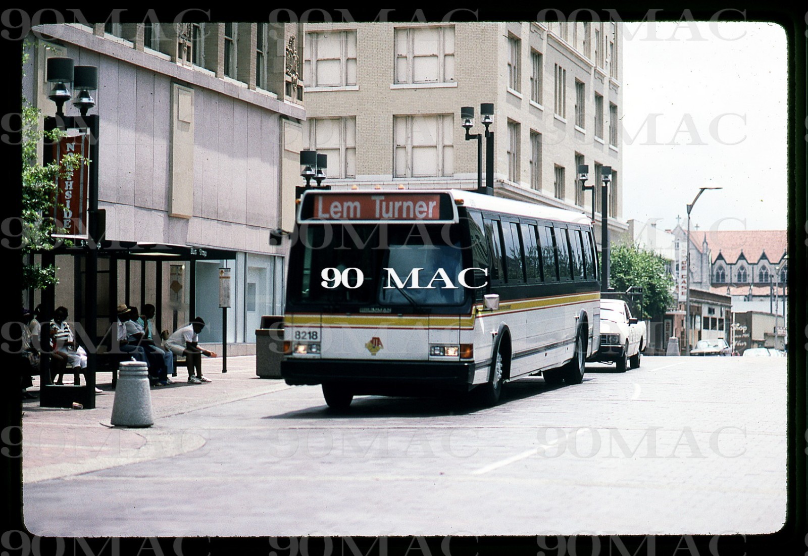 JTA. FLXIBLE BUS #8218. Jacksonville (FL). Original Slide 1989.