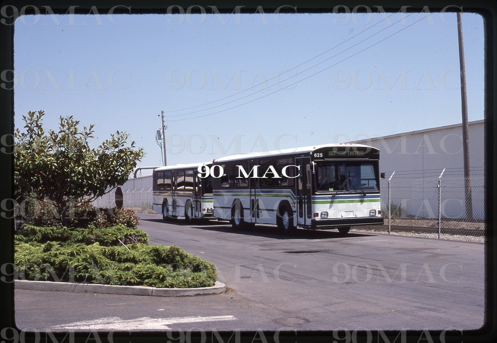 F.A.R.T. GILLIG BUS #625. Hayward (CA). Original Slide 1985. FACTORY!