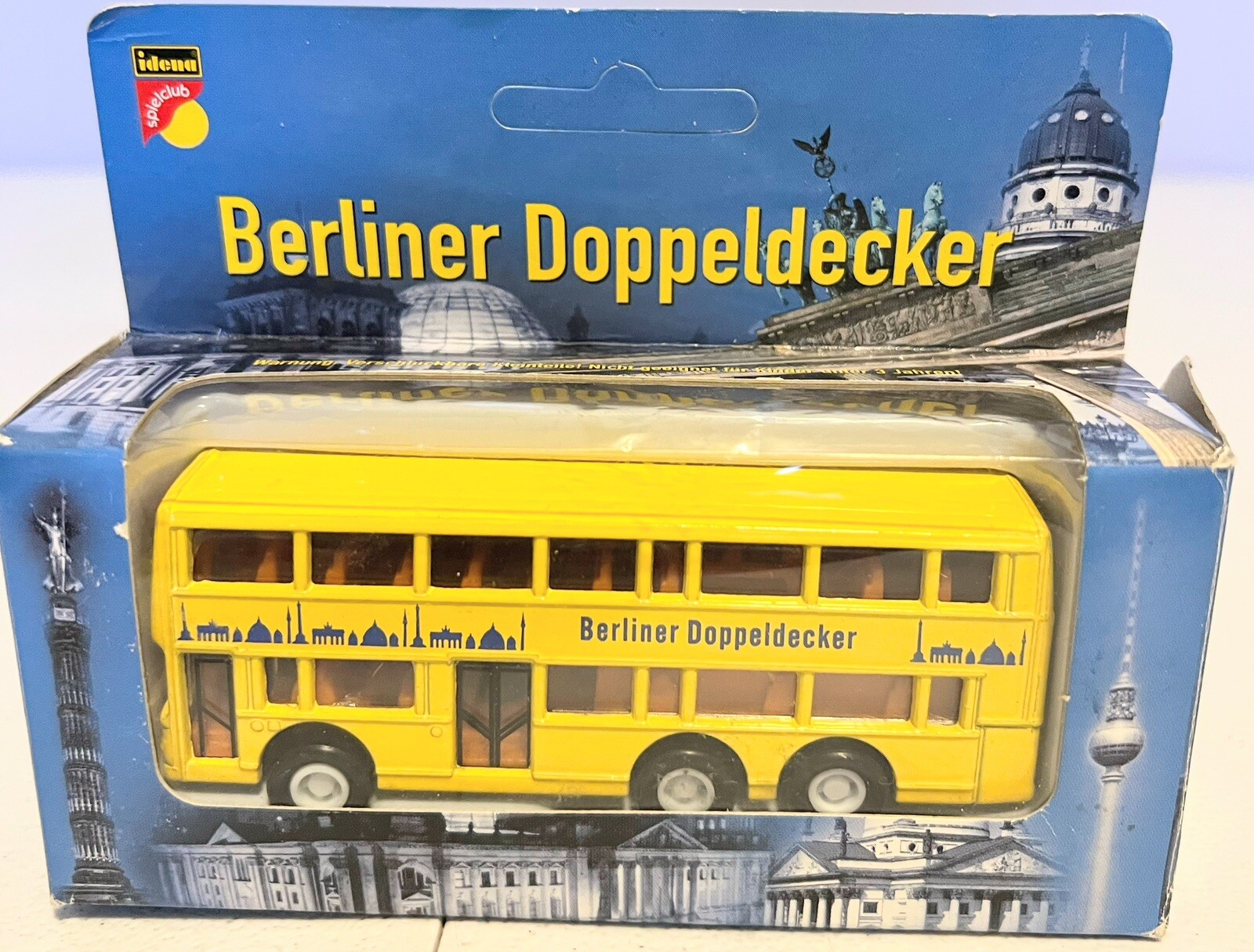 Idena Spielclub Bus Berliner Doppeldecker New IN Box 3 7/8”
