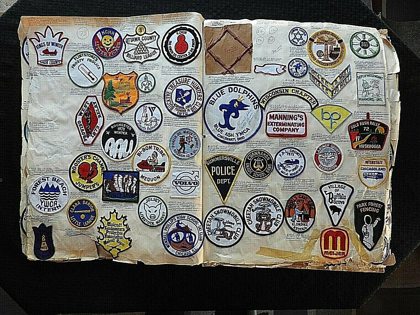 c.1970 “KEESHIN CHARTER SERVICE INC.” CHICAGO IL BUS DRIVER GUARD PATCH