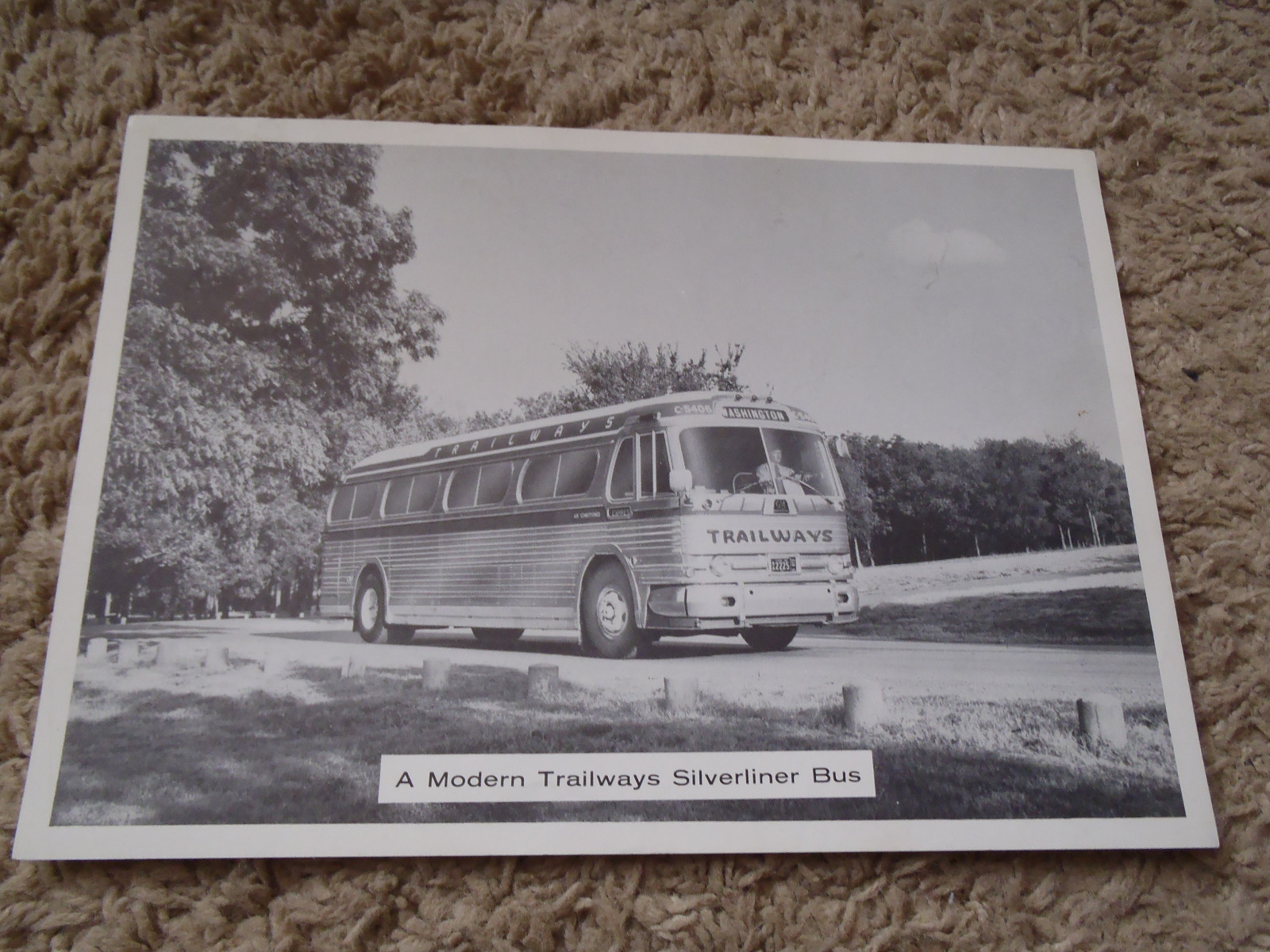 Lot of 8 Trailways Bus Photos/Prints 1920-1960 DT