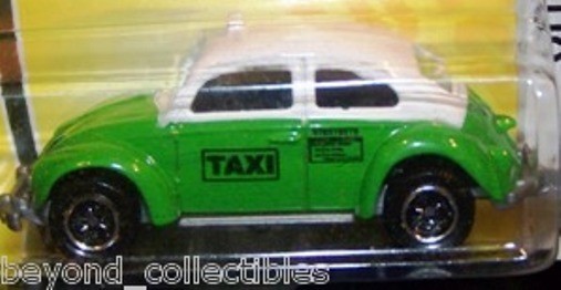 MATCHBOX VW VOLKSWAGIN GREEN & WHITE BEETLE TAXI #56 – 12/12 CITY ACTION – NEW