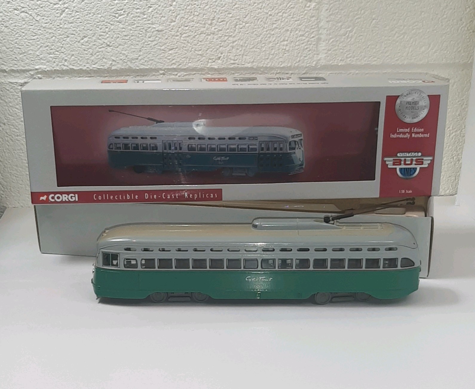 Corgi Limited Edition PCC Streetcar Capital Transit 1:50 Scale 2001