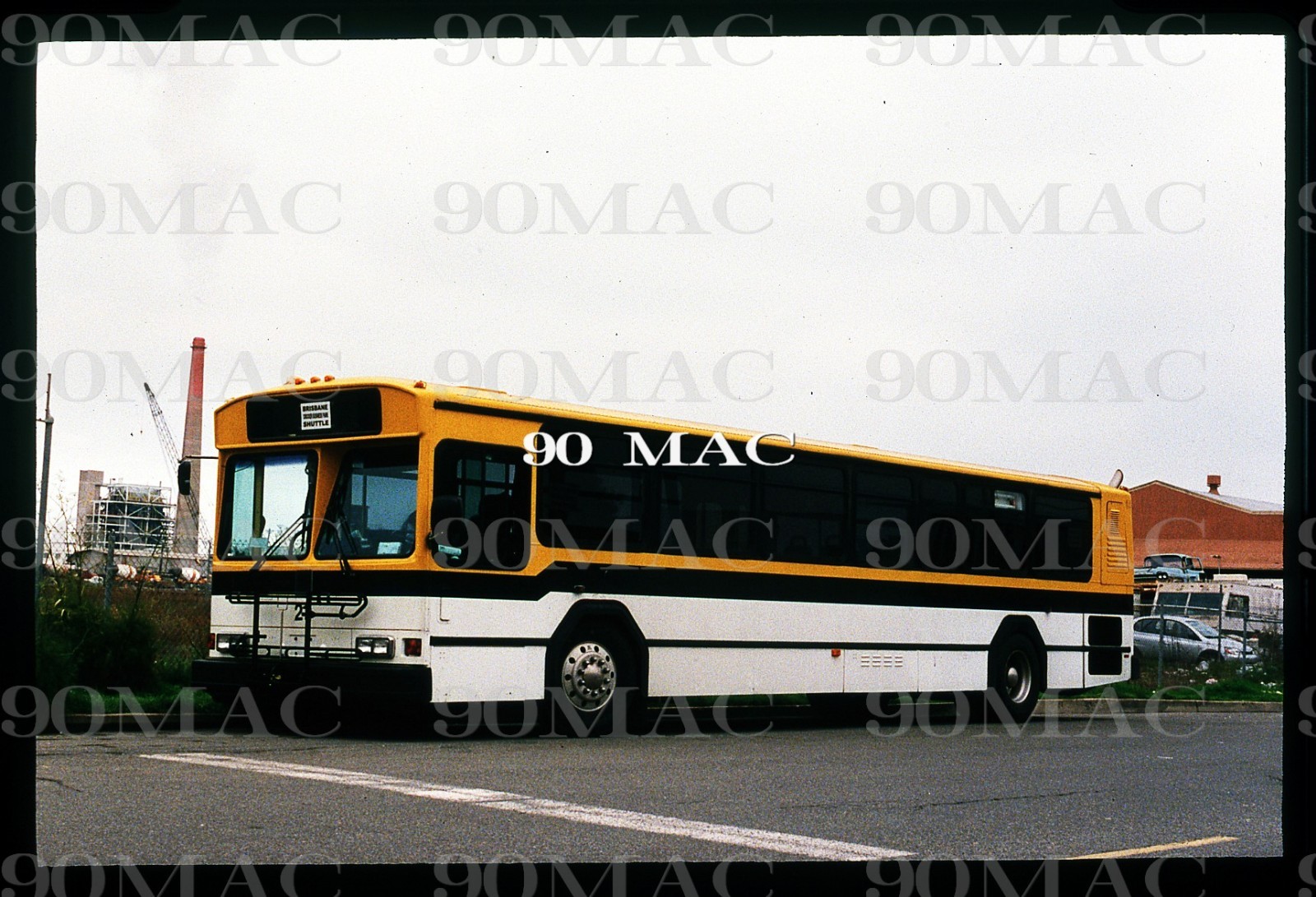 CROCKER SHUTTLE. GILLIG BUS #21. Brisbane (CA). Original Slide 2002.