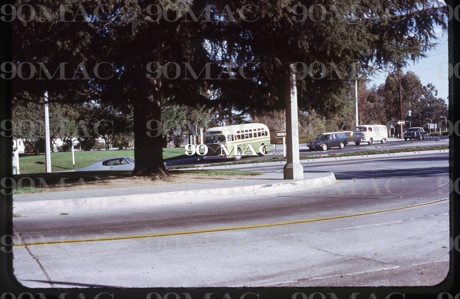 PENINSULA TRANSIT. GM COACH #263. Palo Alto (CA). Original Slide 1972.