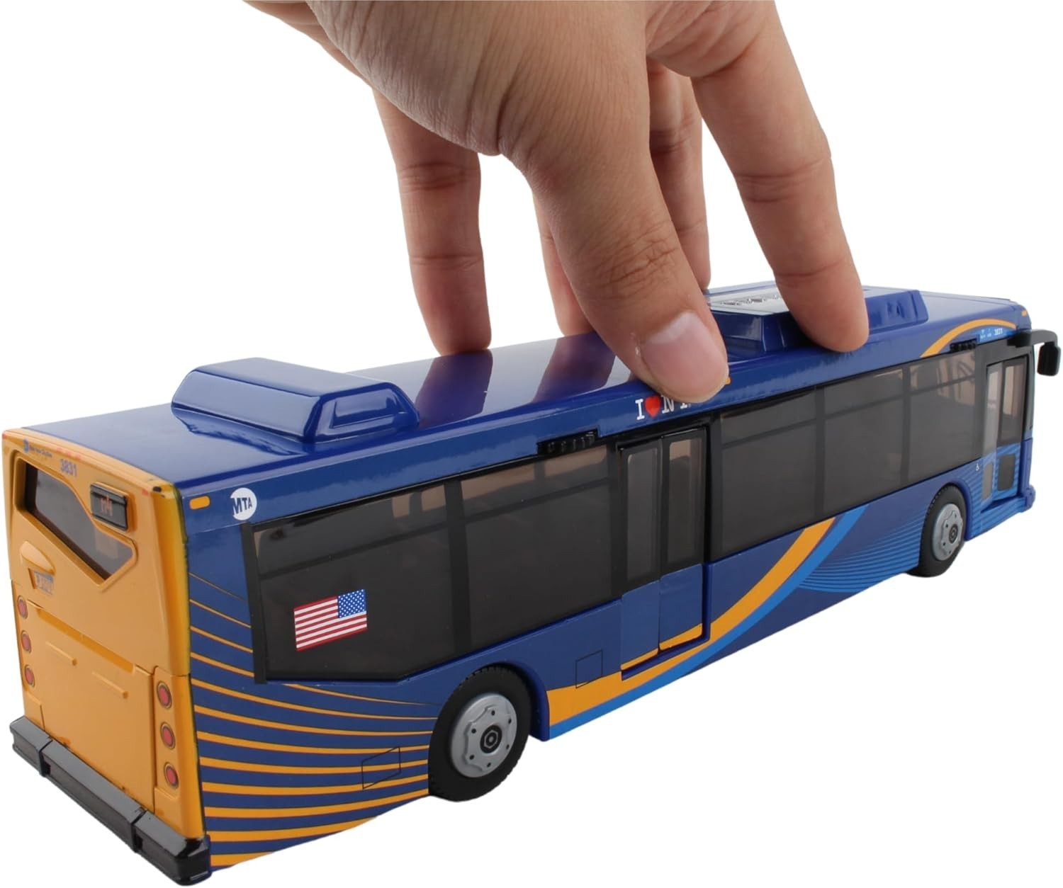 Friction-Powered MTA Bus Toy – Rolling Wheels