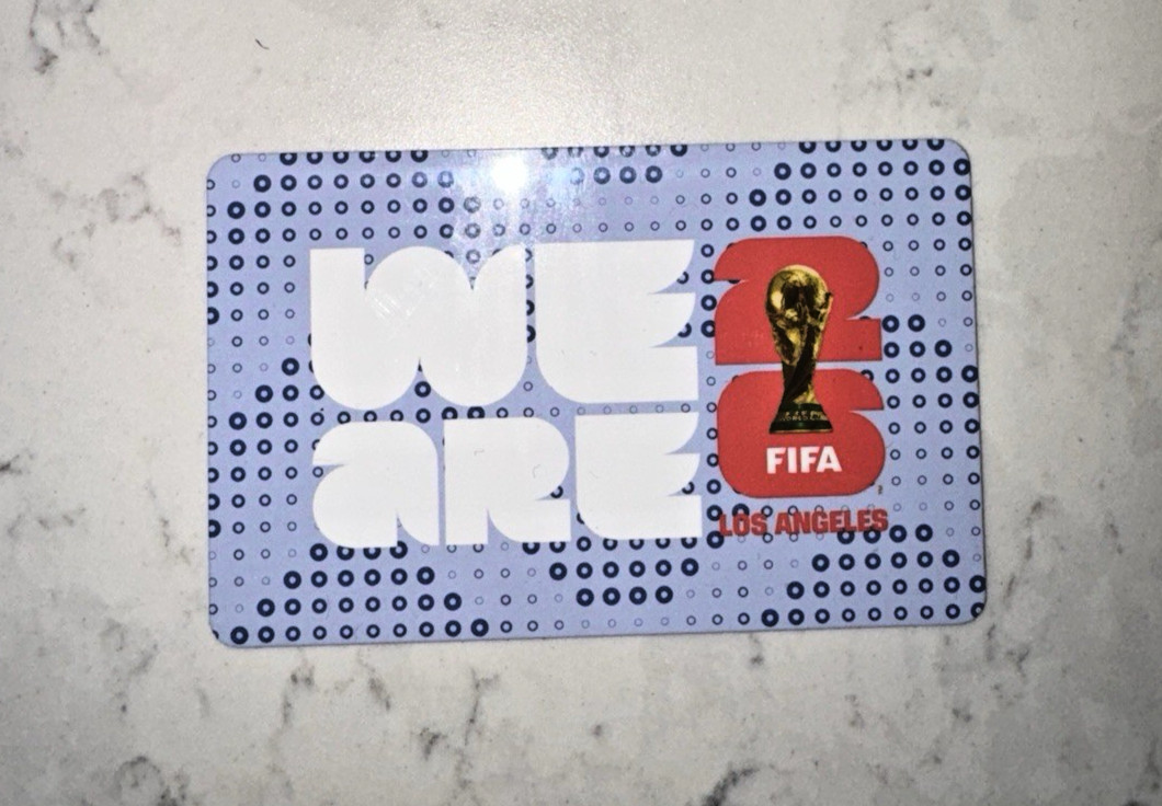 LA METRO OFFICIAL 2026 FIFA WORLD CUP TAP CARD NEW ISSUE LIMITED EDITION RARE
