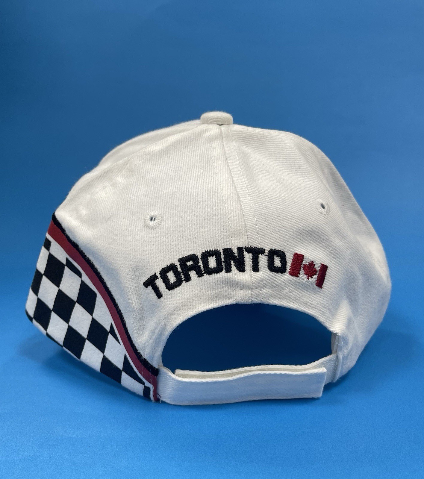 2007 TTC Toronto Transit White with Racing Flag Rodeo Adjustable Cap/Hat – New