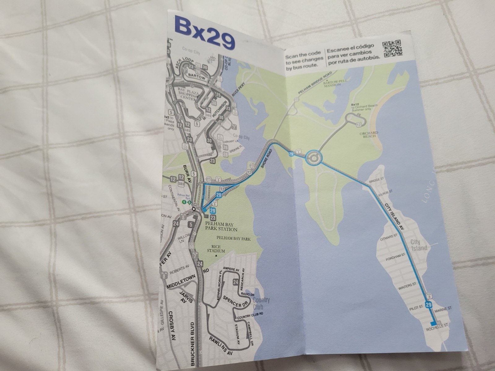 RARE – MTA – NYC Bronx Bus Redesign Pamphlet Bx29