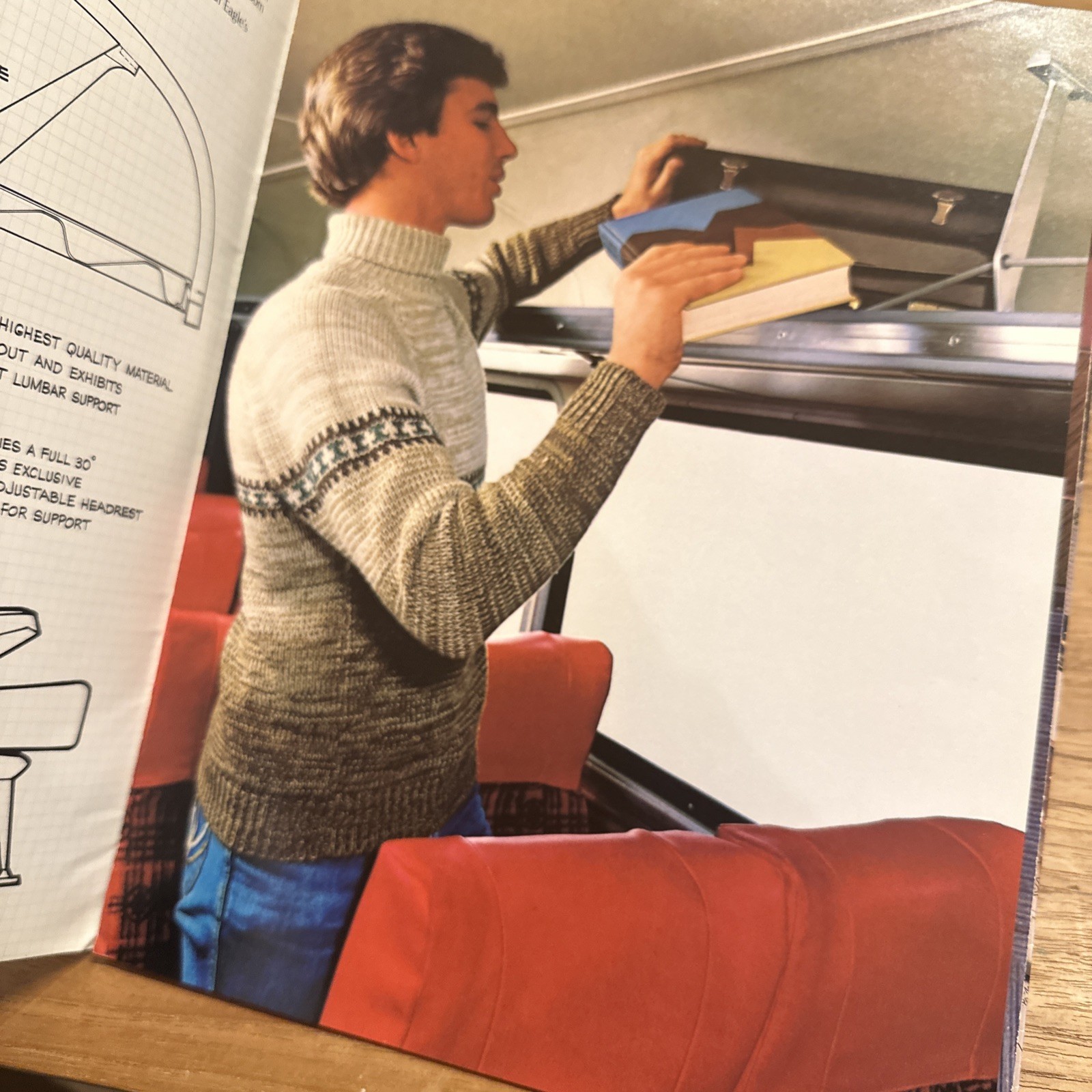 Vintage American Eagle Bus Coach Model 10 Advertising Brochure