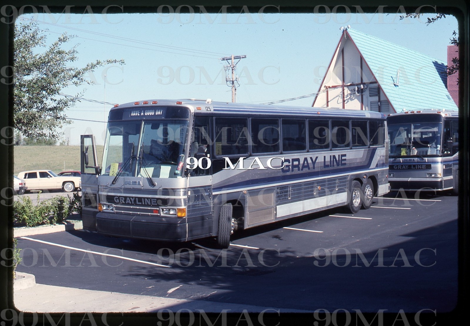 GRAY LINE-GLOA. MCI COACH #125. Austin (TX). Original Slide 1990.