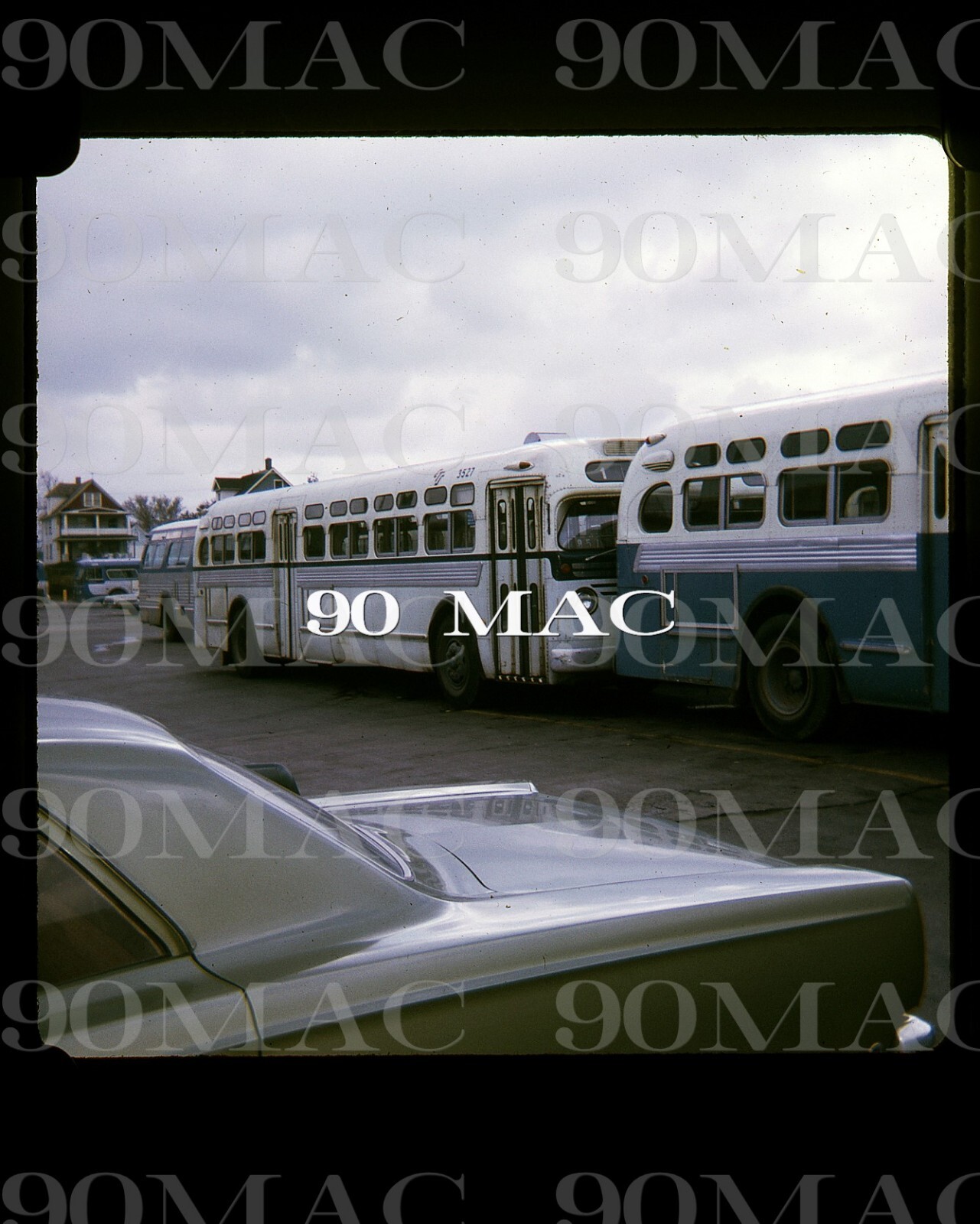CTS. GM COACH BUS #3527. Cleveland (OH). Original Slide 1969.