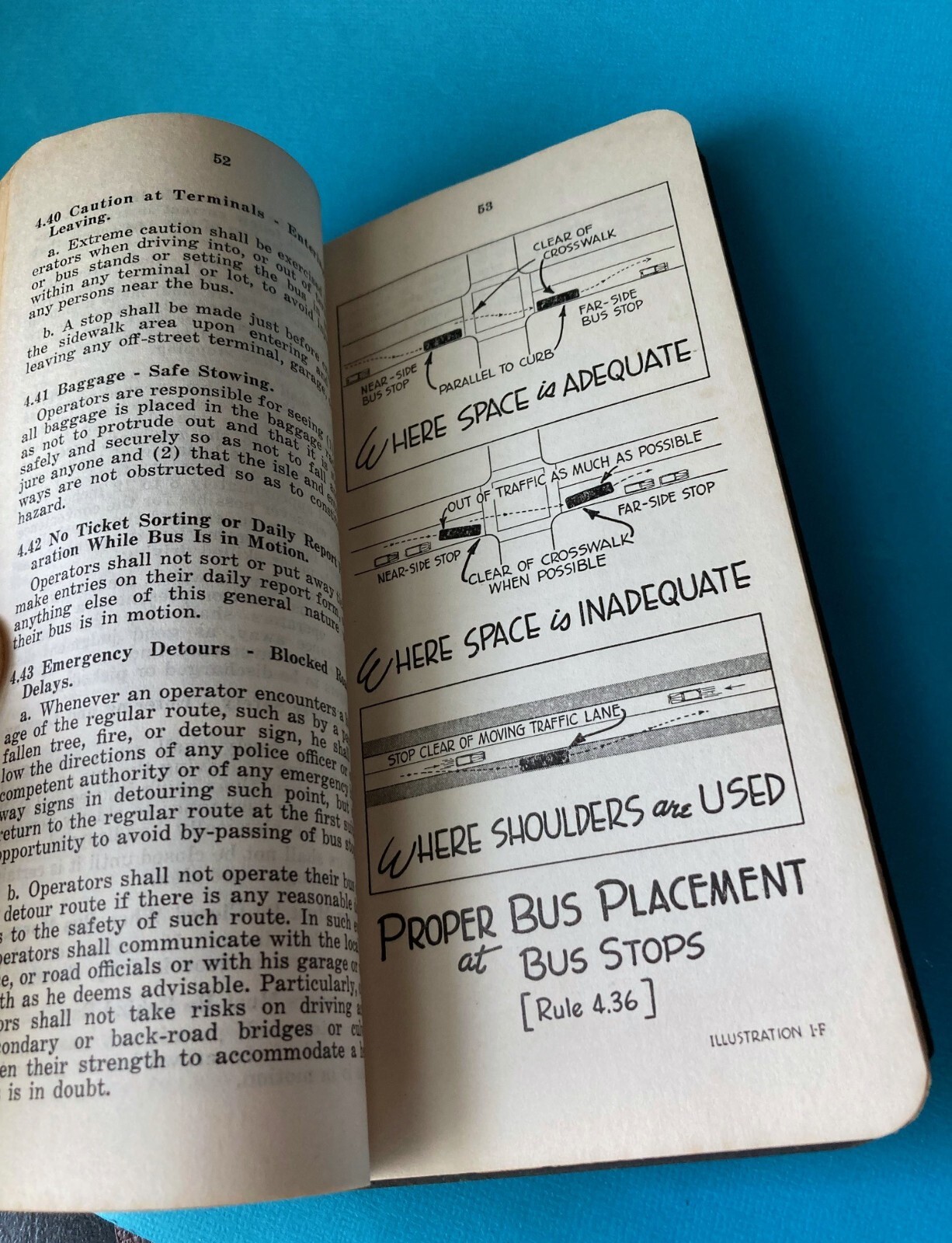 1946 Manual Bus Operators Spring Valley Motor Coach Rockland County Tappan NY