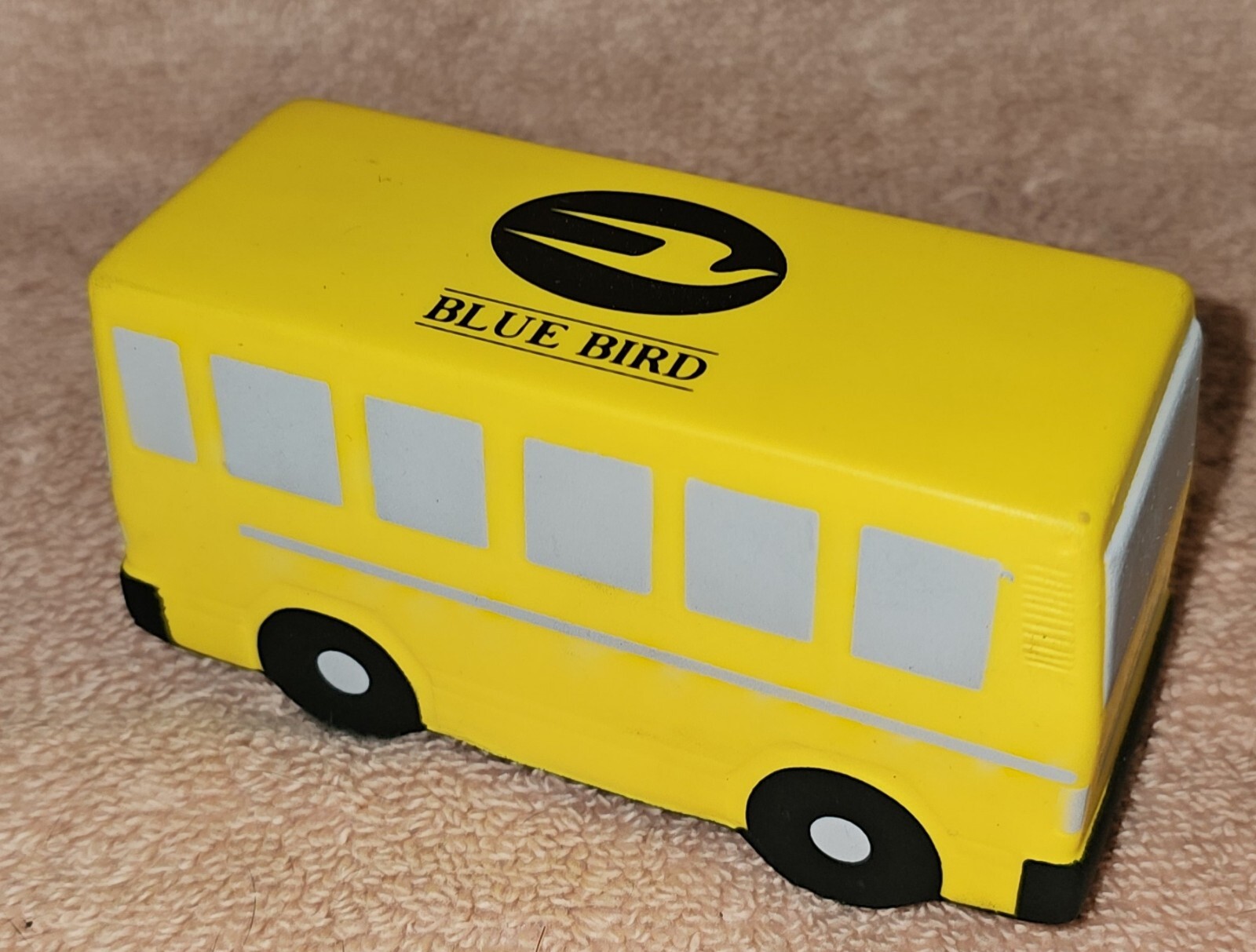 Blue Bird School Bus Collectible Stress Foam Ball. A- Condition. Unusual.