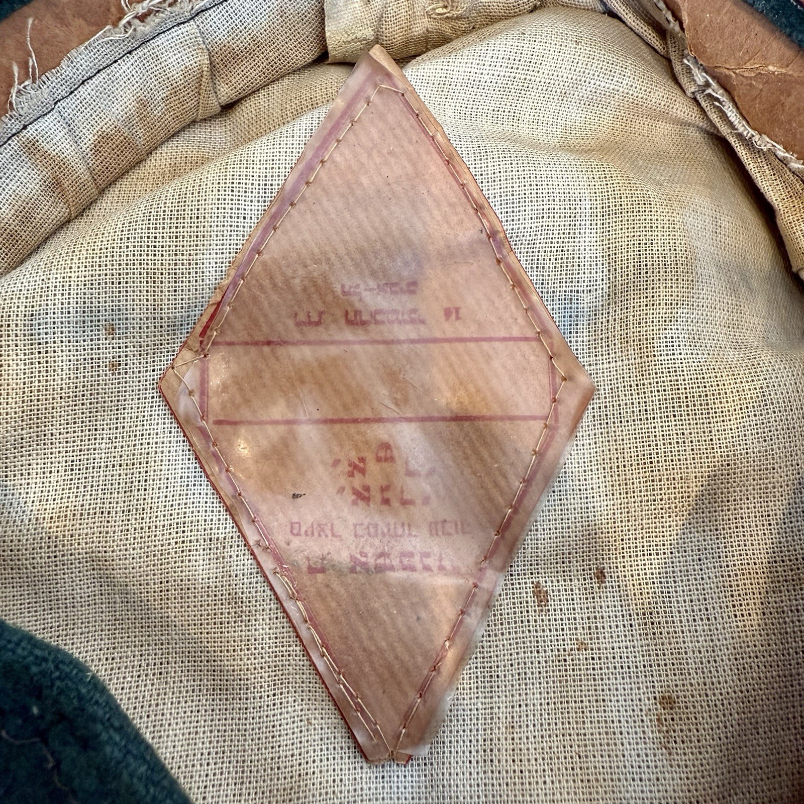 Antique Early 1950s Israeli Egged Bus Transport Driver Cap Visor w/ Badge