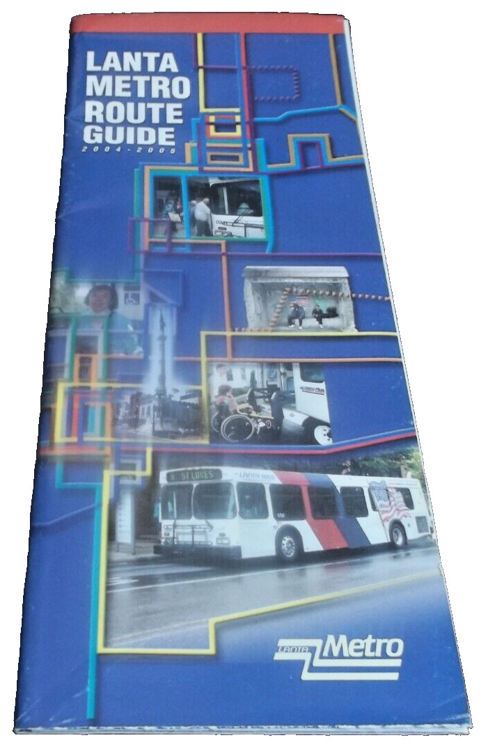 2004 2005 LANTA LEHIGH AND NORTHAMPTON TRANSPORTATION AUTHORITY BUS SYSTEM MAP