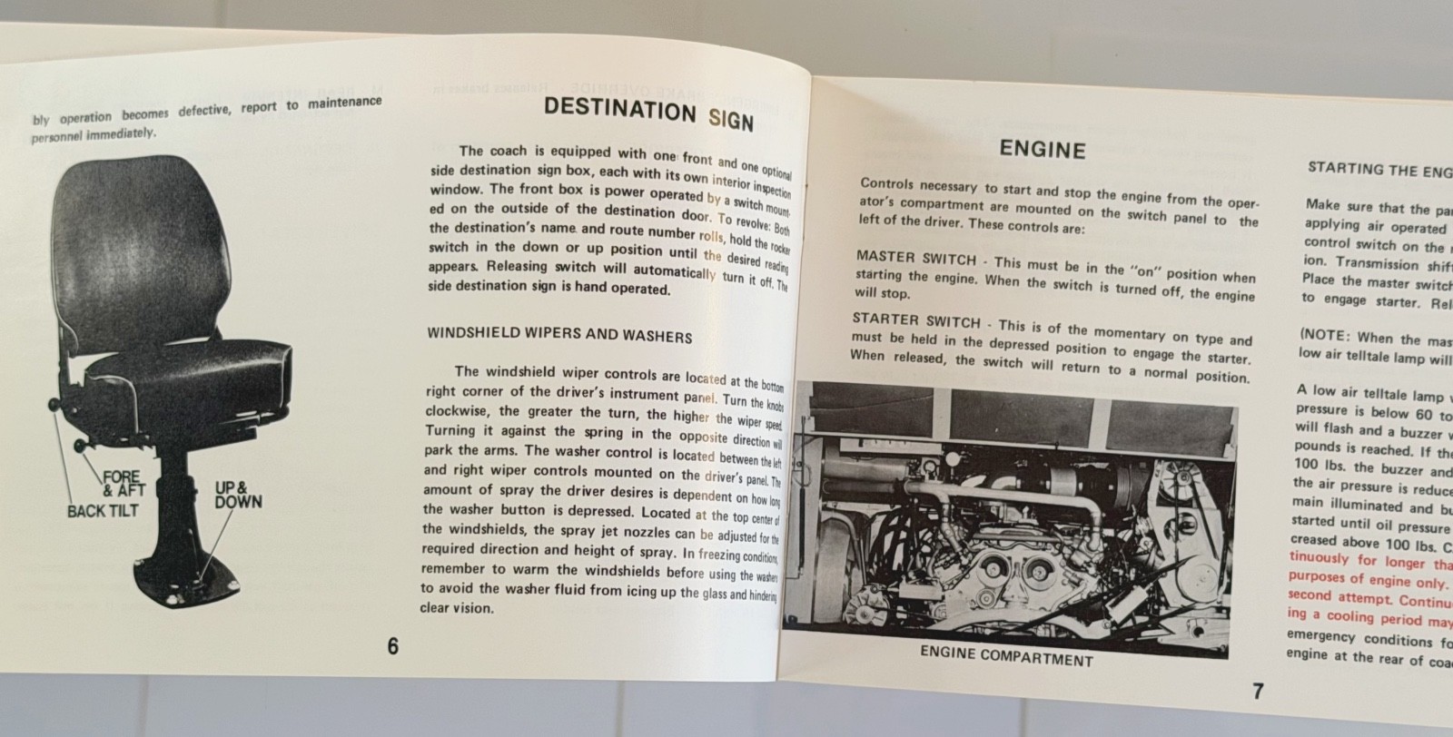 1979 GMC T-30 Citycruiser Transit Coach Operator’s Manual Transportation Mfg Cor