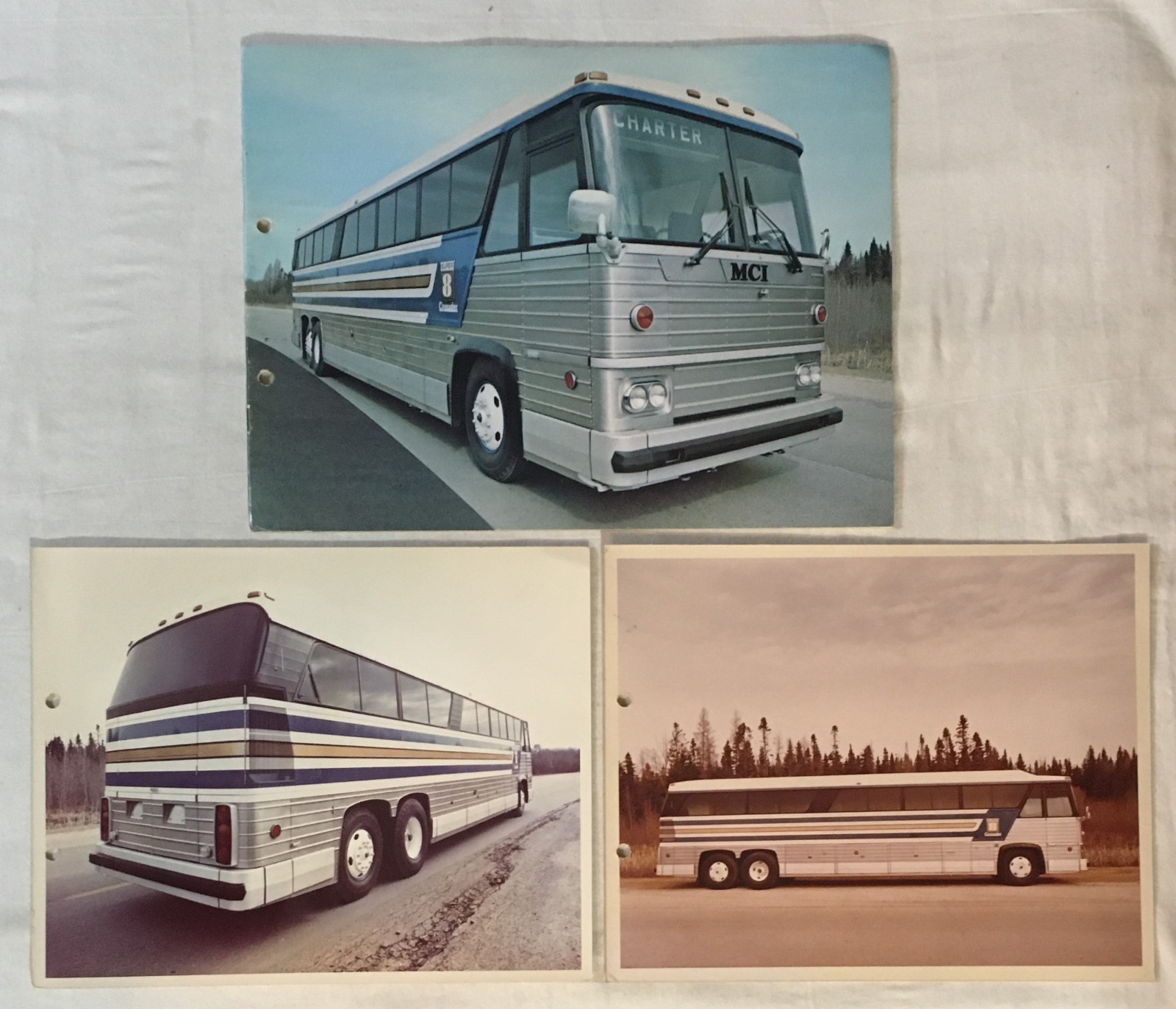 Vintage MCI MC8 Crusader Coach Bus Advertising Brochure / Pictures