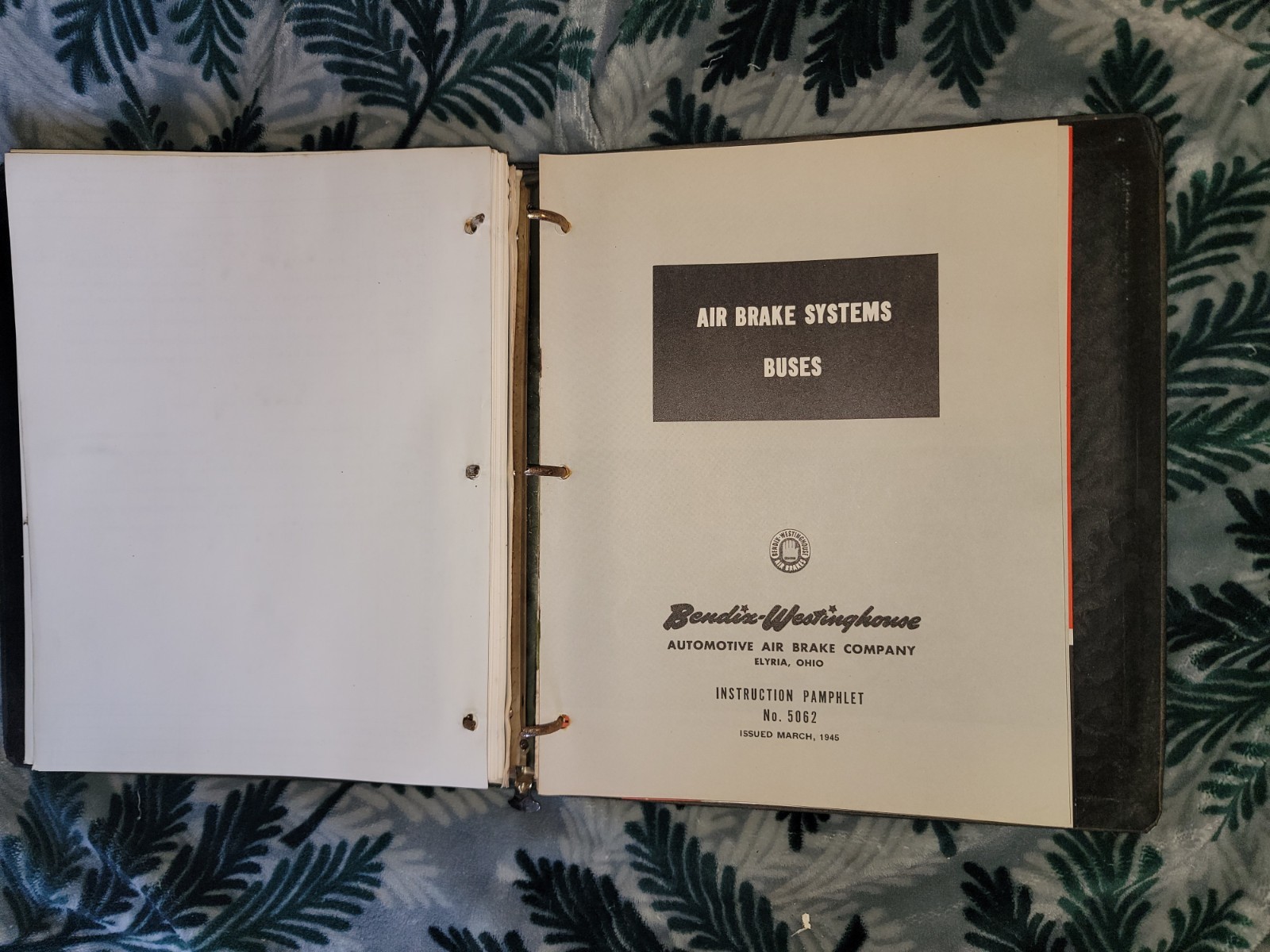 Vintage Gillig Bros Transit Coach Service Manual Hayward Calif Antique Bus Shop