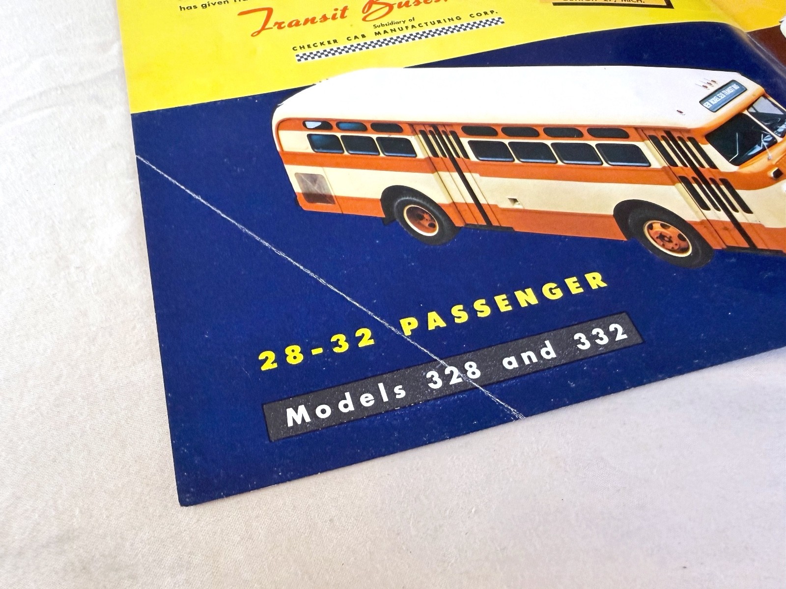 vtg BUS print ad 2 NEW Transit Buses Transit (CCM) Buses 1930s 1940s