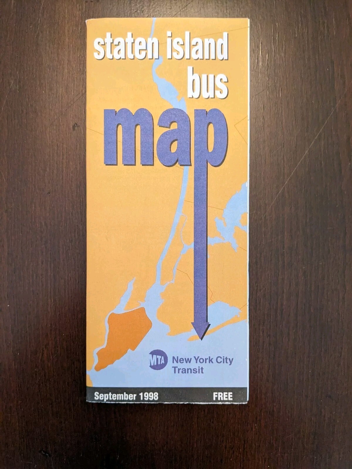 Staten Island Bus Map September 1998