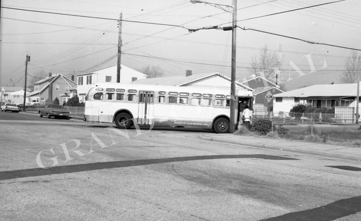 VINTAGE ATLANTIC CITY TRANSPORTATION CO BUS NEGATIVE NEW JERSEY