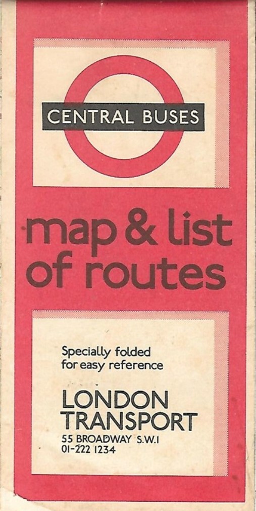 1969 LONDON TRANSPORT Bus Map Route List David Penrose Red Rover Transit Guide