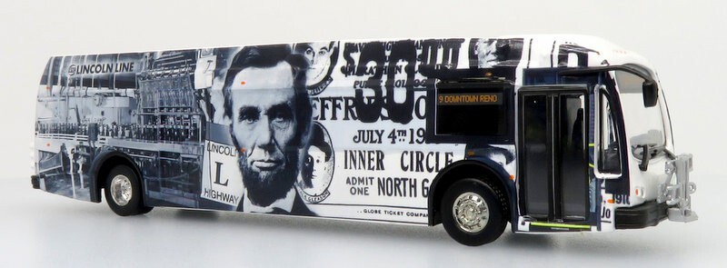 Iconic Replicas 1:87 2021 Proterra ZX5 Electric Transit Bus: Reno RTC/Lincoln