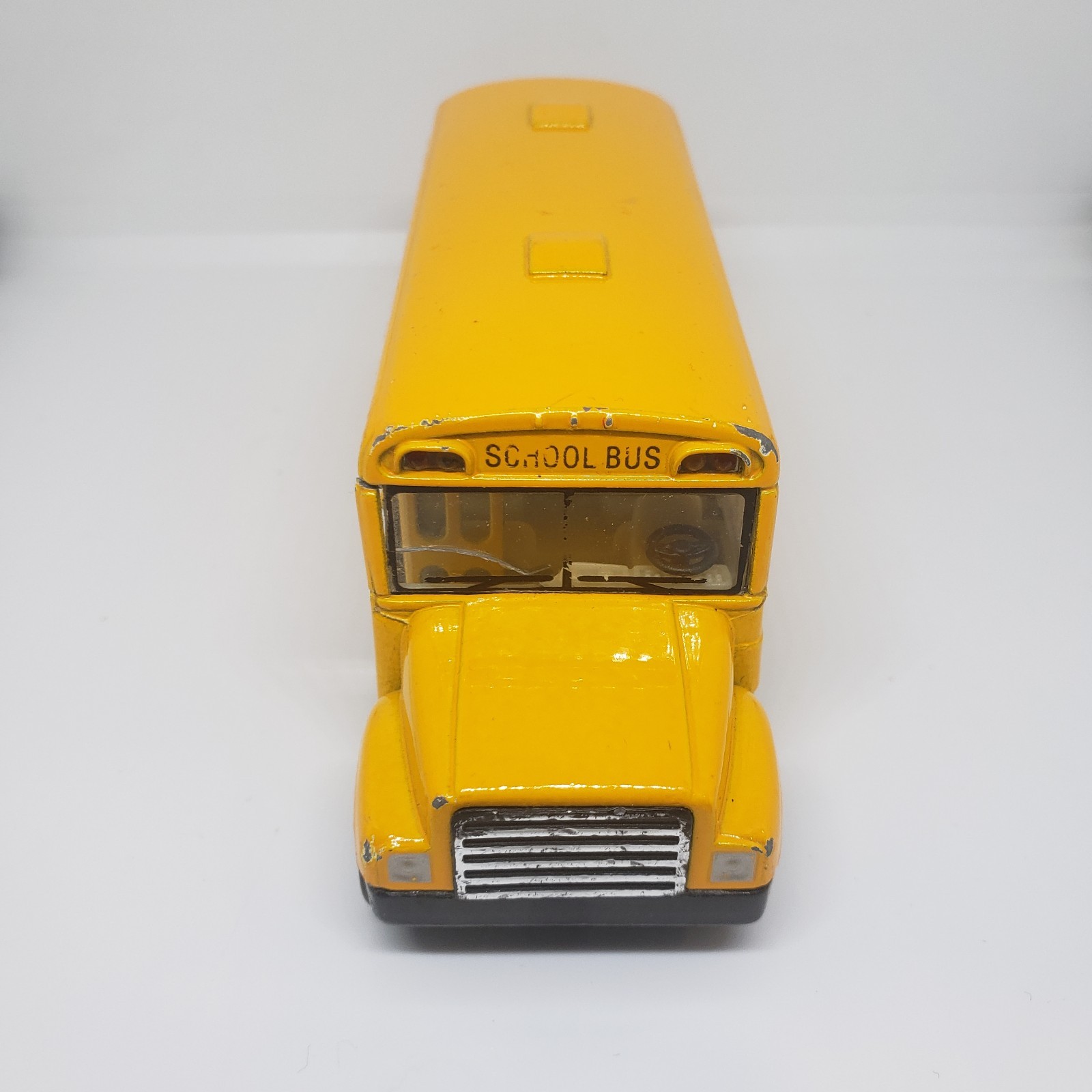 Toysmith Die-Casting School Bus Friction Moving Toy Yellow Bus 2012