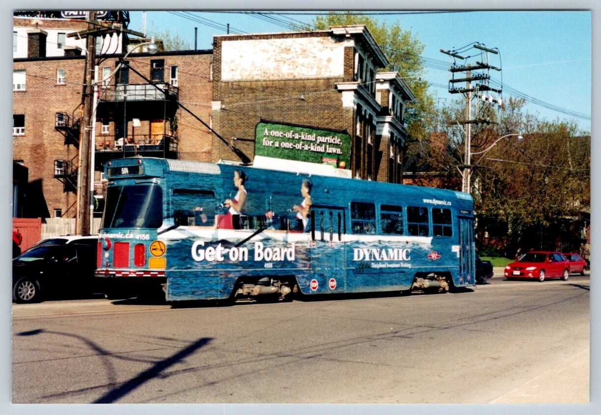 TTC Streetcar #4156, ‘Dynamic’ Wrap King St Toronto Parkdale, Kodak 4×6 Print #1
