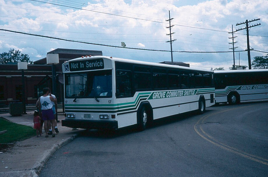 Bus Slide – Downers Grove Commuter Shuttle #17 Bus Illinois 1993 x2