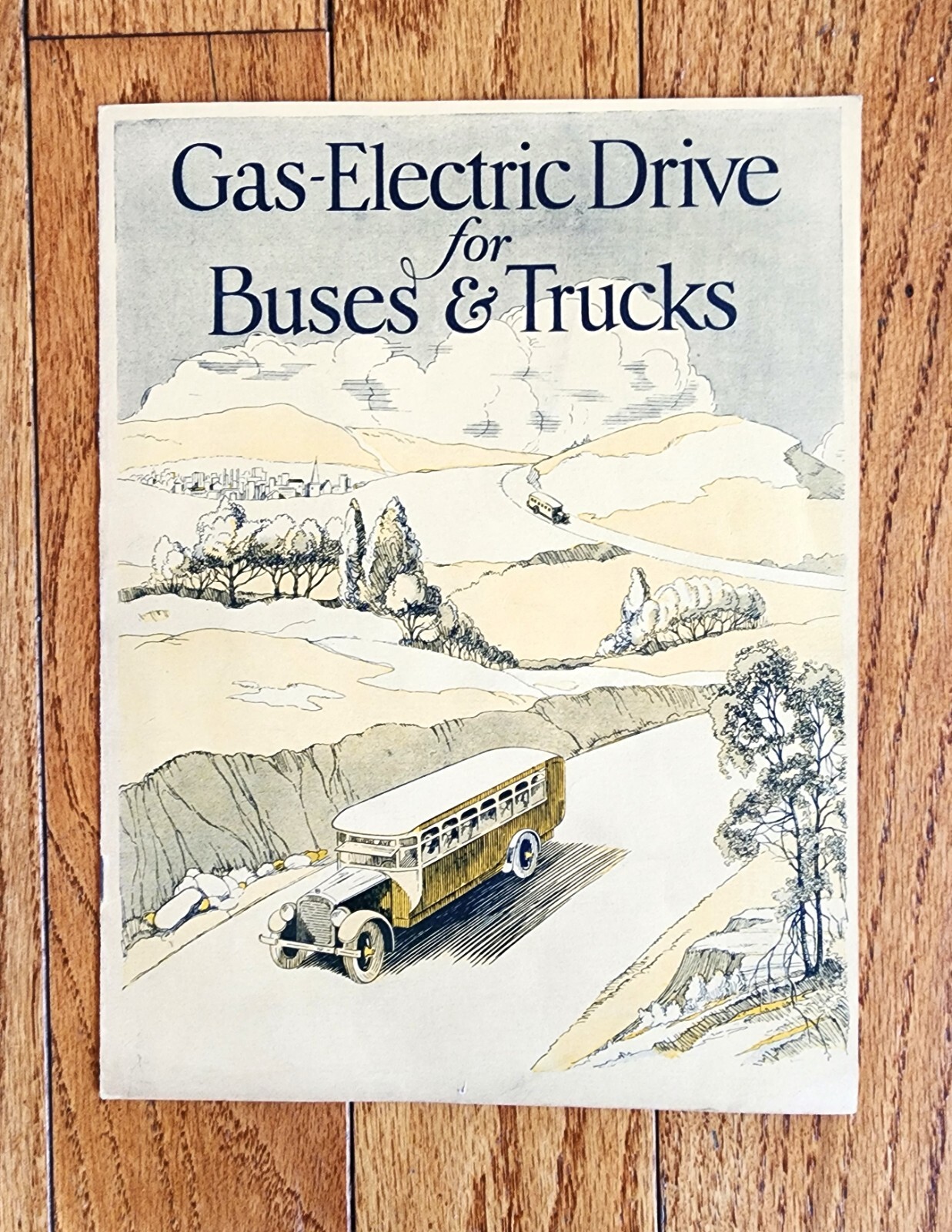1927 GE GENERAL ELECTRIC GAS ELECTRIC DRIVE FOR BUSES & TRUCKS BROCHURE PAMPHLET
