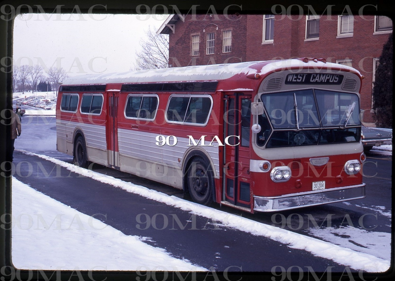 OHIO STATE UNIVERSITY. FLXIBLE BUS #204. Columbus (OH). Original Slide 1971.