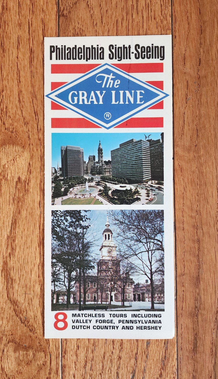 VINTAGE THE GRAY LINE BUS PHILADELPHIA SIGHT SEEING BROCHURE PAMPHLET PA
