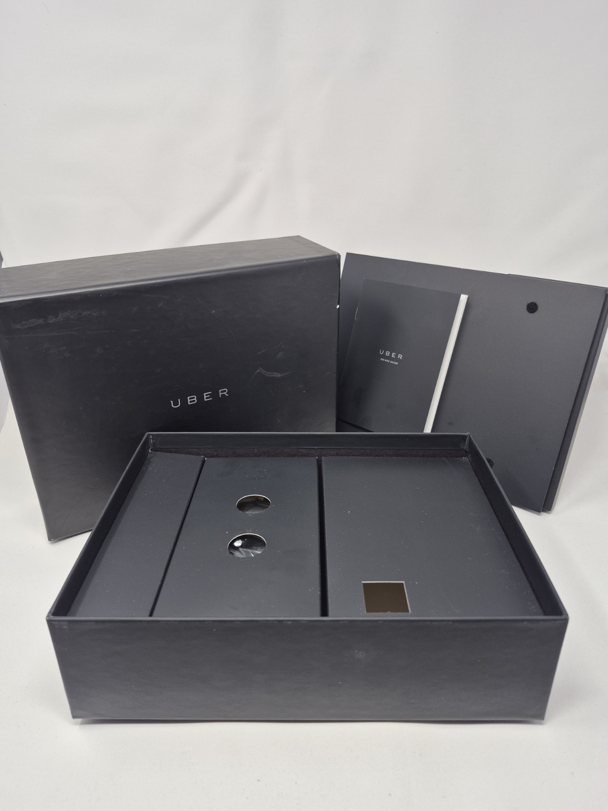 RARE New Uber Driver Welcome Box With Iphone, Cables, Sticker, And More! NEW
