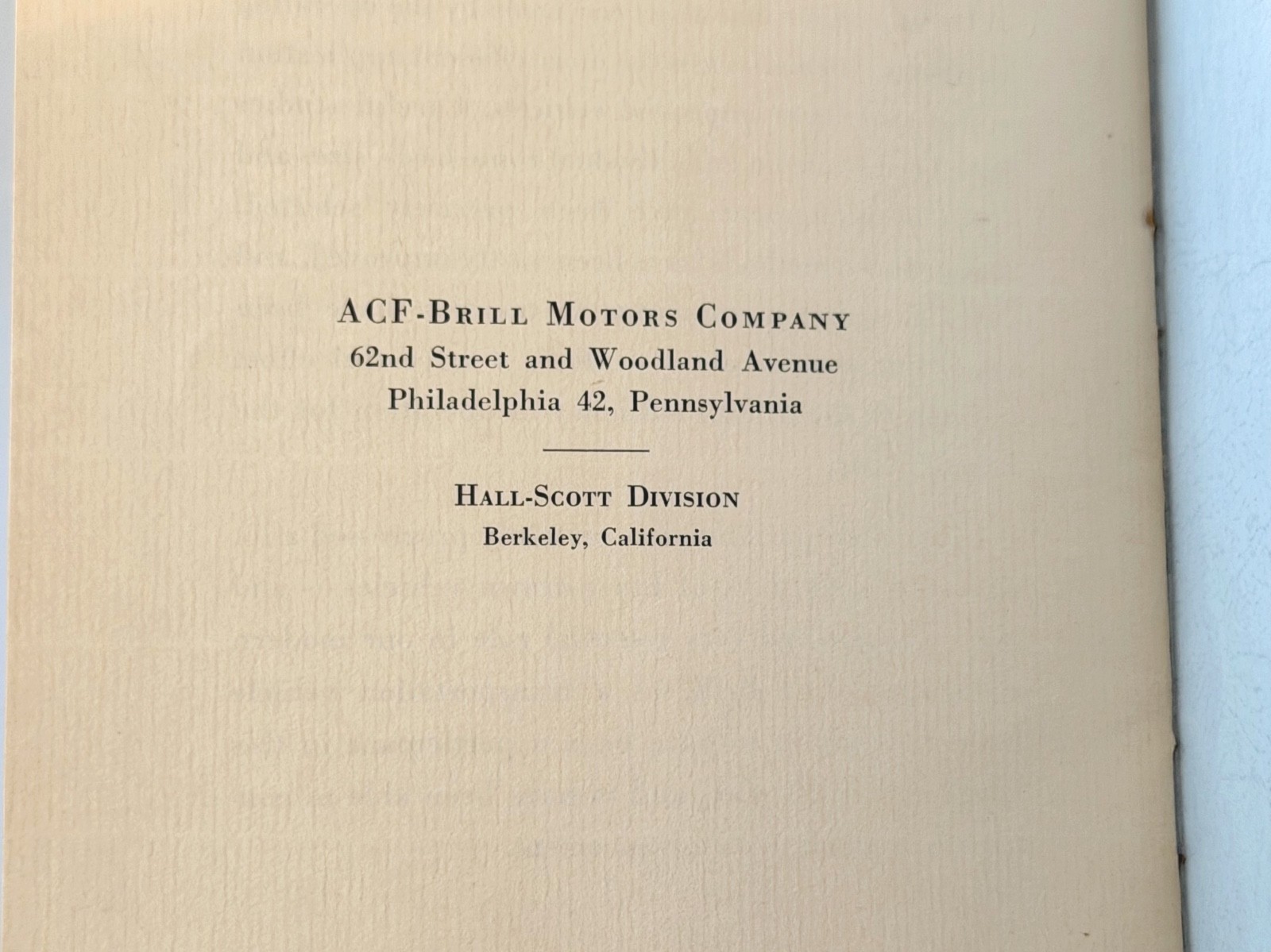 rare rACF-Brill Motors Co “URBAN TRANSPORTATION” Story Horse Car to Motor Bus