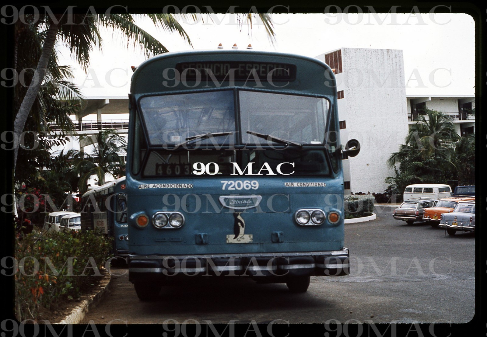 AMA. FLXIBLE BUS #72069. San Juan (PR). Original Slide 1975.