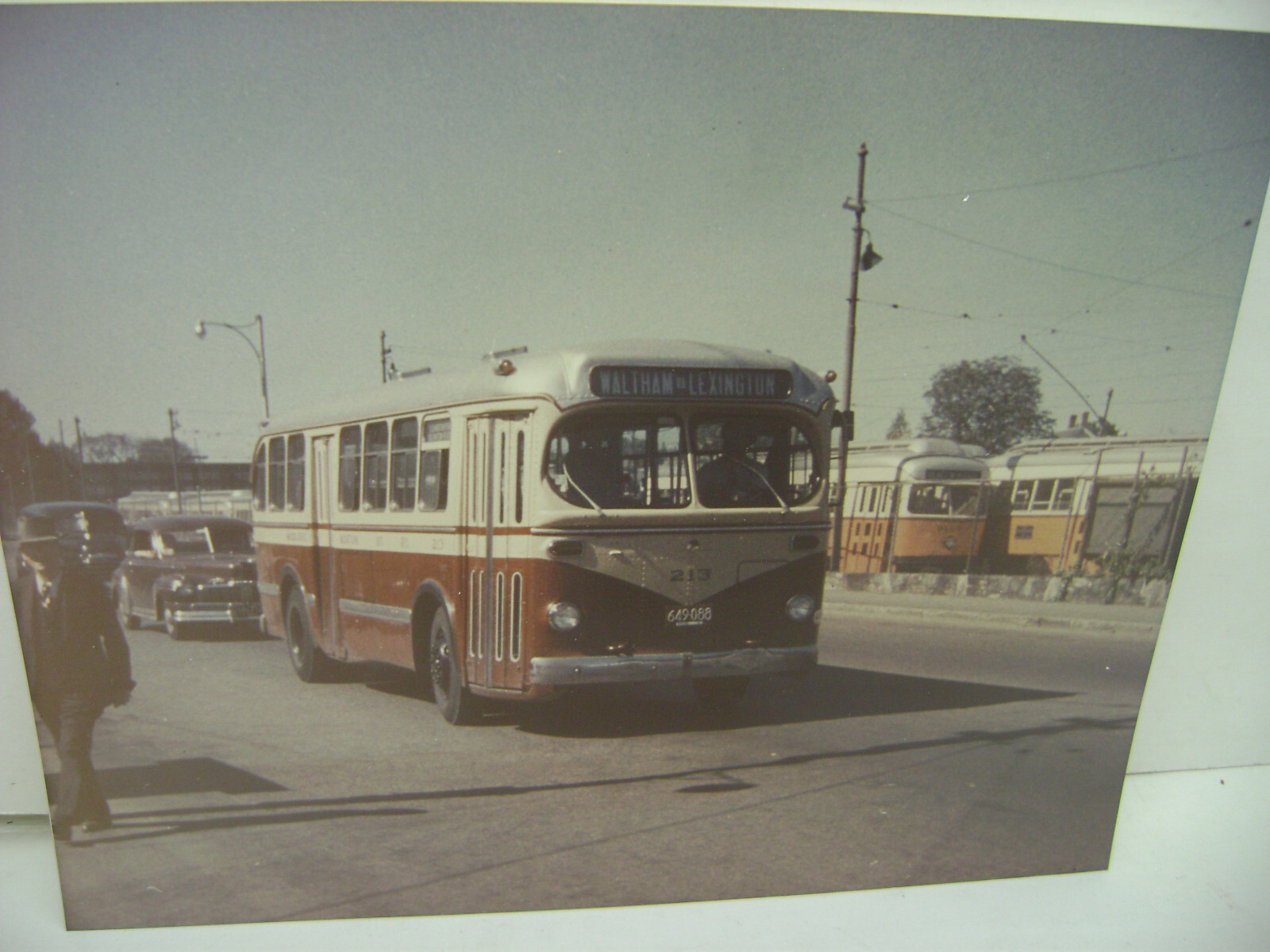 VINTAGE ORIGINAL 8″ X 10″ KODAK PHOTO WALTHAM LEXINGTON BUS 213