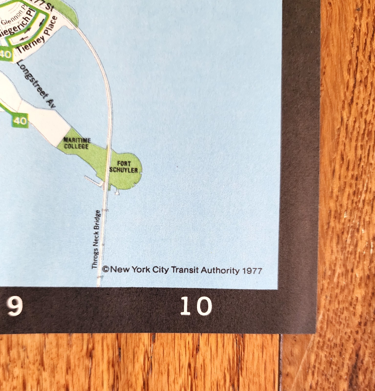 VINTAGE 1977 NYCTA NYC BRONX BUS MAP MTA NEW YORK CITY TRANSIT AUTHORITY