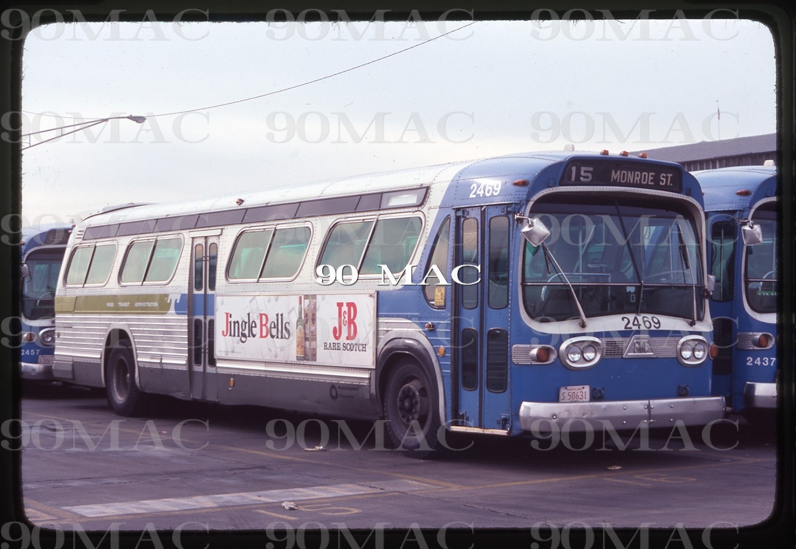 MTA. GM COACH BUS #2469. Baltimore (MD). Original Slide 1978.
