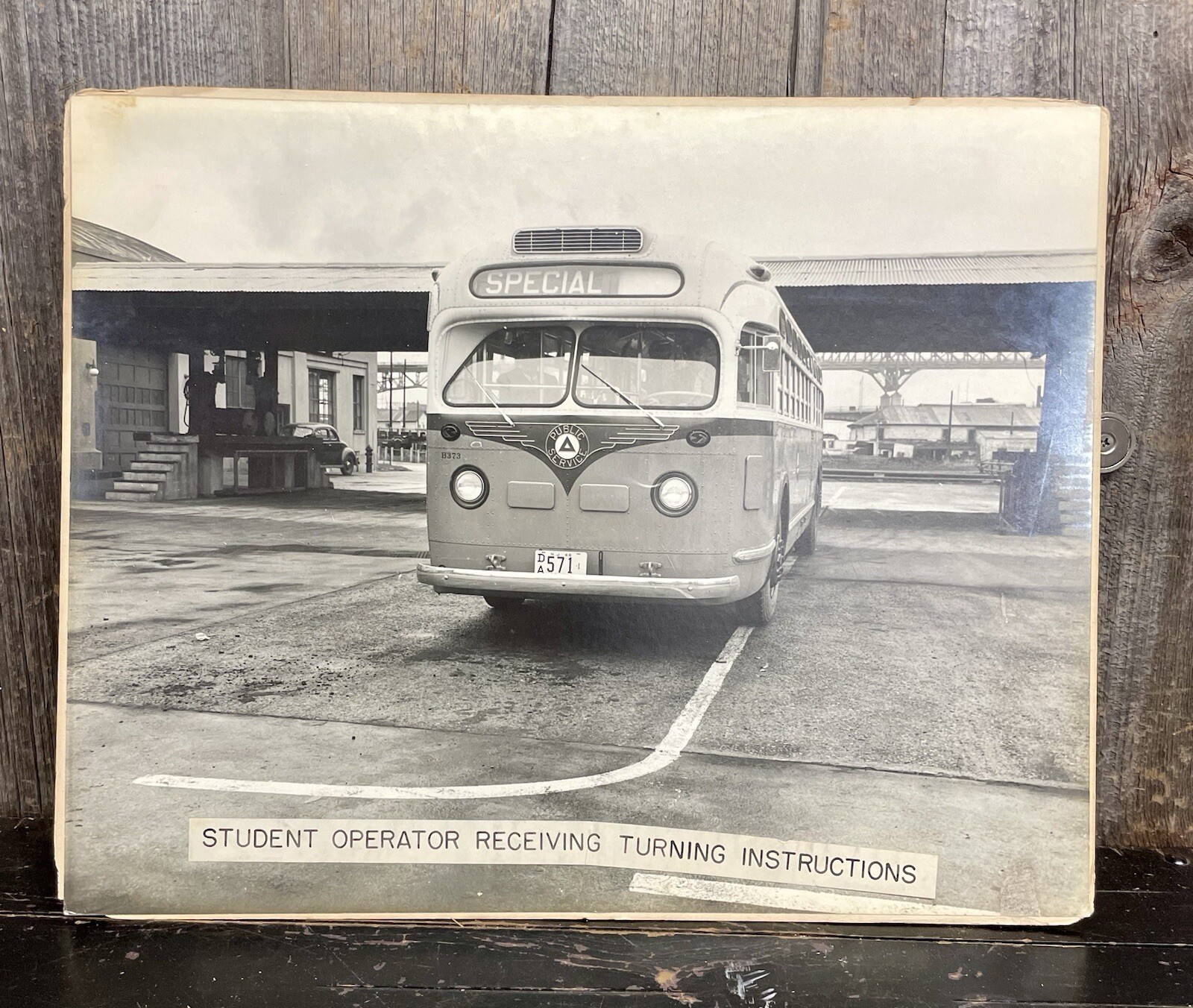 Vintage 1940s New Jersey Bus Driver Training School Promo Large Scale Photo 3/13