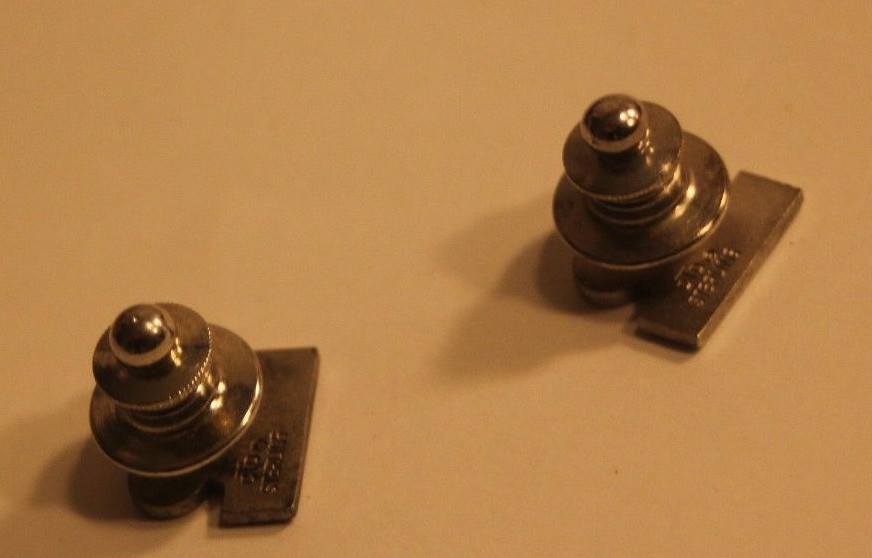 Ryder Charter Bus Rental Driving Service Logo 2pc cTo Sterling Uniform Tie Pins