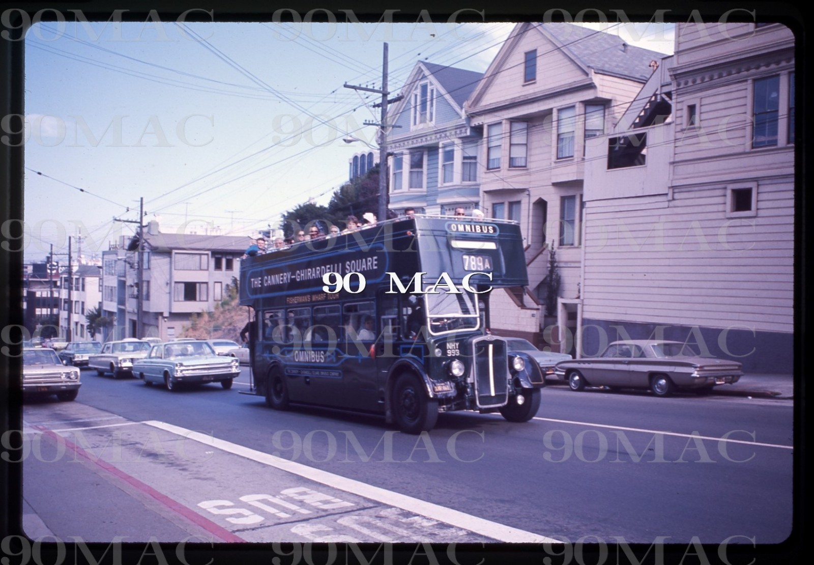 GHIRARDELLI DD BUS. San Francisco (CA). Original Slide 1985. (A)
