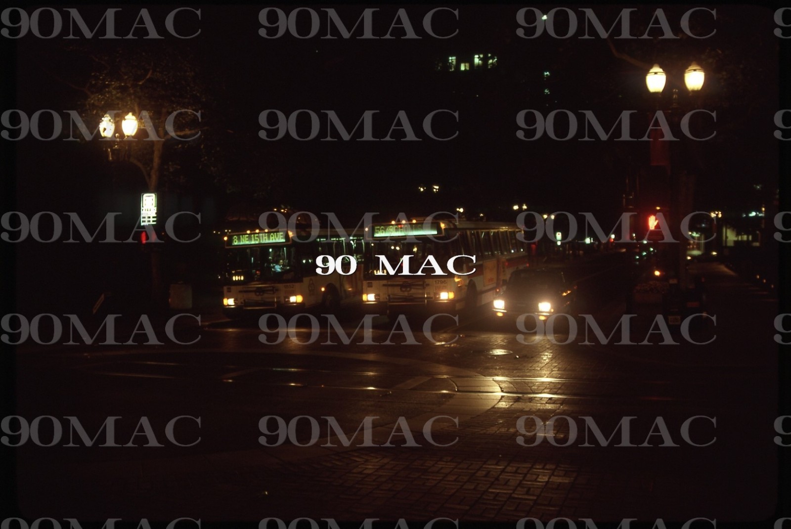 TRI-MET. Portland (OR). FLXIBLE BUSES #1852-1813-1796. 4 Original Slides 1996.