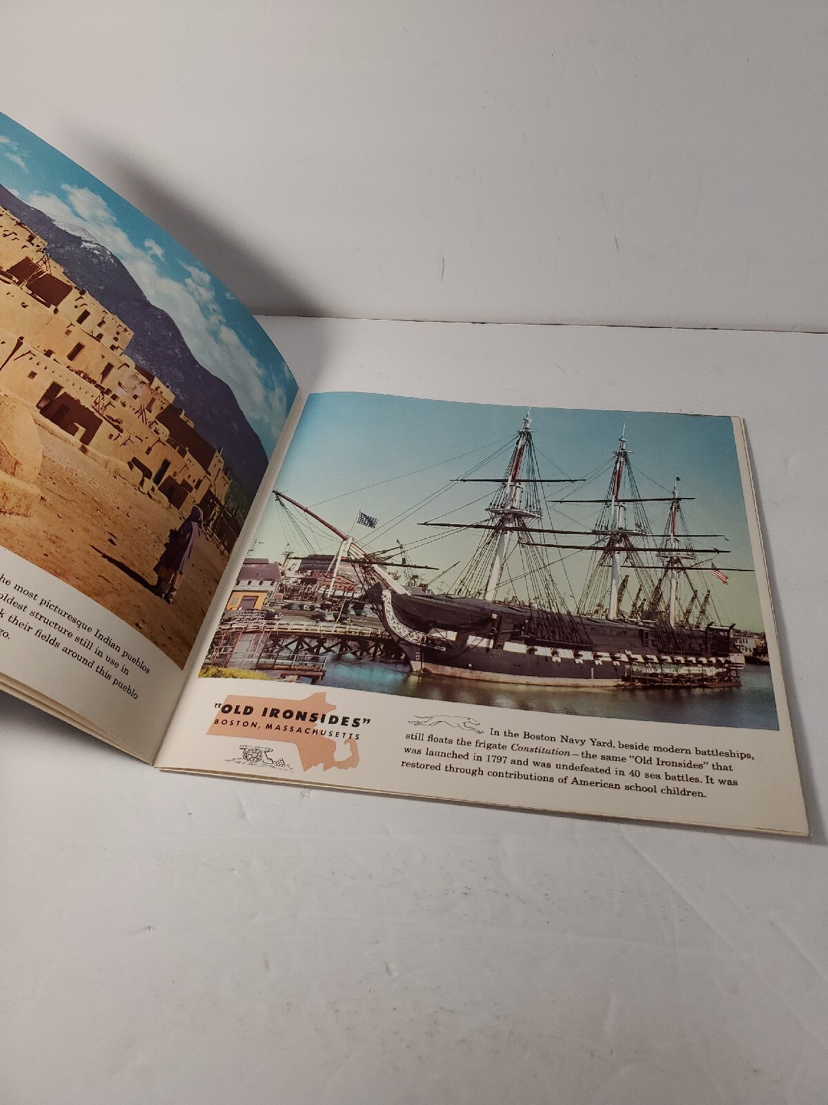 1940’S-1950’S WAYSIDE WONDERS BROCHURE BY GREYHOUND BUS SYSTEM Fold out