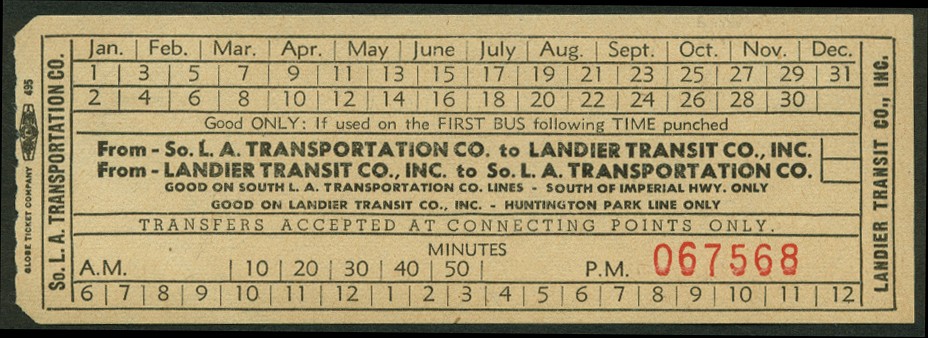 South Los Angeles Transportation – Landier Transport bus transfer Compton CA